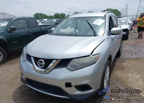 2015 Nissan Rogue Sv z USA, uszkodzony, nr VIN KNMAT2MT6FP510249